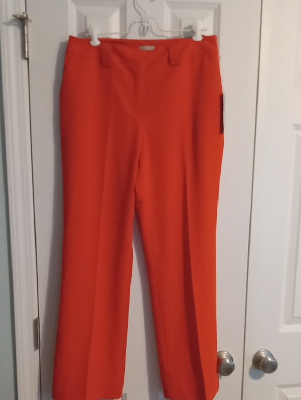 Worthington Bright Orange Straight Leg Dress Pants - Picture 2 of 6